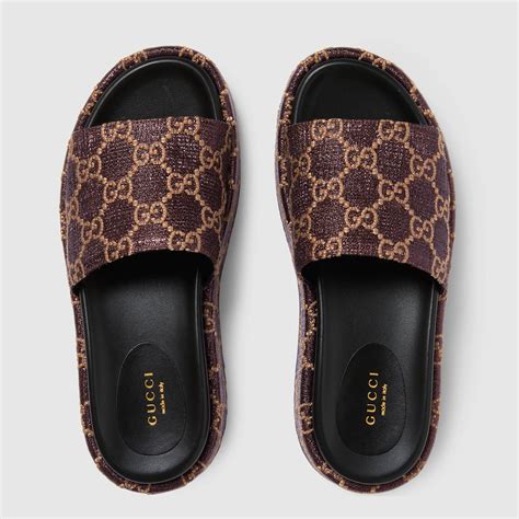 custom gucci sandals|Gucci slippers women.